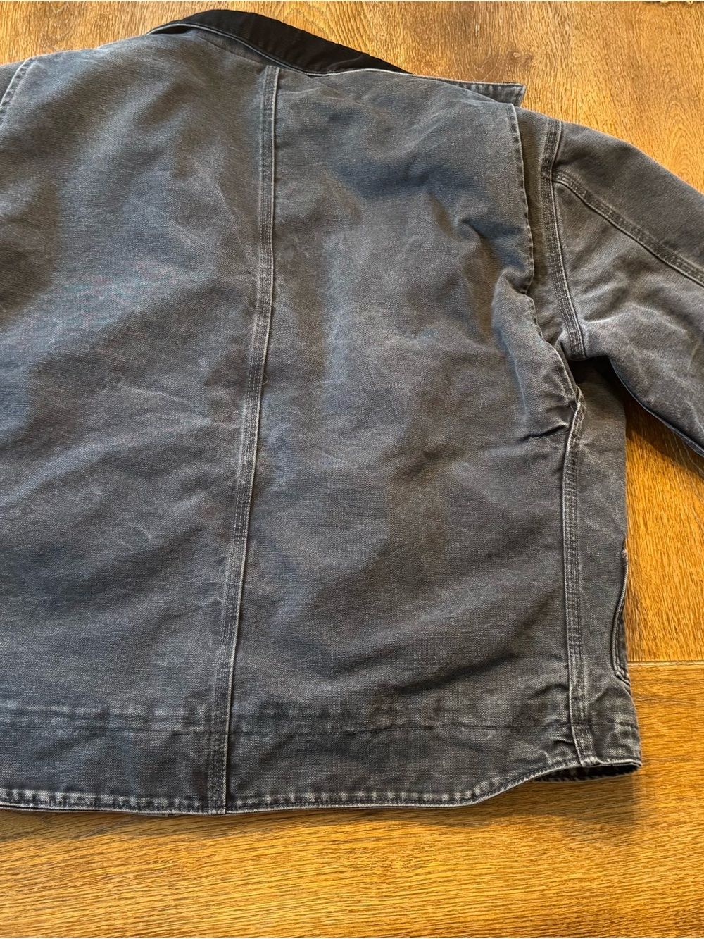 Vintage Carhartt J164 PTL Black Jean Jacket with Corduroy Collar - Picture 9 of 9